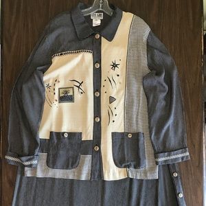 City Girl Nancy Bolen 2pc Skirt Set Sz 16